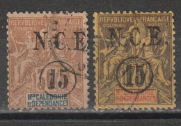 Nouvelle-Calédonie N° 56, 57 - Used Stamps