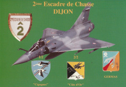 2ème Escadre De Chasse DIJON - Andere & Zonder Classificatie