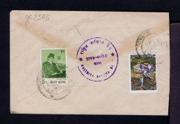 Gc8505 NEPAL "rupse Falls" Landescape Tourisme  28-12-1976 32 Ann. Du Roi Mailed - Familles Royales