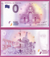 0-Euro UEBJ 2015-1 MÉMORIAL DE THIEPVAL - Essais Privés / Non-officiels