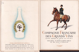 PUBLICITE(COMPAGNIE FRANCAISE DES GRANDS VINS) - Advertising