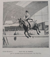 1899 AU CONCOURS HIPPIQUE DE PARIS - COMTE DE BÉTHUNE SULLY - VICOMTE LOUIS D'AVRINCOURT - LA VIE AU GRAND AIR - Magazines - Before 1900