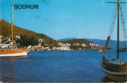 Navigation Sailing Vessels & Boats Themed Postcard Turkey Bodrum Harbour - Segelboote