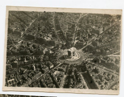 Snapshot Rare Paris Vue D'avion Aerienne Avion 1918 10s Mission Photo Escadrille 127 Breguet XIV ARC DE TRIOMPHE - Places