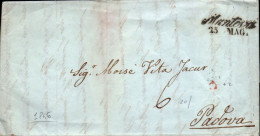 B31 - LETTERA PREFILATELICA DA MANTOVA A PADOVA 1846 - ...-1850 Voorfilatelie