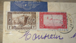 Enveloppe ALGERIE,  AVION  - Alger Mustapha - 1938 ............ Boite1.......... 240424-11 - Covers & Documents