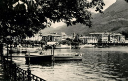 13097752 Lugano Lago Di Lugano Schiffsanleger Panorama Lugano Lago Di Lugano - Other & Unclassified