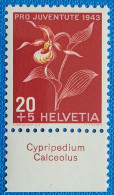 1943 Zu J 107 PRO JUVENTUTE Avec TABS En Latin ** / MNH SBK 8 CHF - Unused Stamps