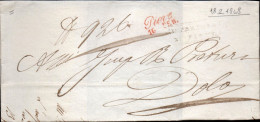 B32 - LETTERA PREFILATELICA DA PIOVE A DOLO 1848 - 1. ...-1850 Prephilately