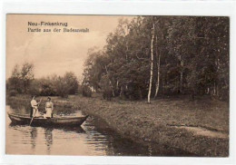 39003305 - Neu-Finkenkrug. Partie Aus Der Badeanstalt Mit Zwei Frauen Ruderboot Gelaufen 1911. Leichter Stempeldurchdru - Other & Unclassified