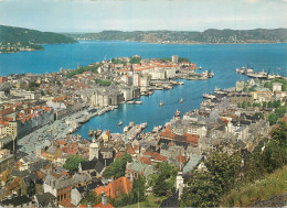 Navigation Sailing Vessels & Boats Themed Postcard Bergen Harbour Center - Velieri