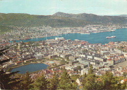 Navigation Sailing Vessels & Boats Themed Postcard Norway Bergen Ocean Liner - Segelboote