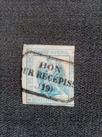 FRANCE.1864. Recépissé De Chemin De Fer . N° 1 Oblitéré Bon Pour Récépissé  (19) . Côte YT 2022 : 100,00 € - Timbres