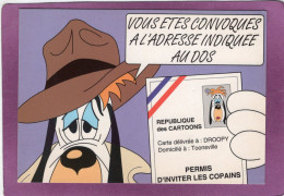 Humour  TEX AVERY TA 85 Droopy   VOUS ETES CONVOQUÉS A L'ADRESSE INDIQUÉE AU DOS - Stripverhalen