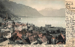 13069078 Montreux VD Panorama Lac Leman Et Les Dents Du Midi Montreux - Andere & Zonder Classificatie