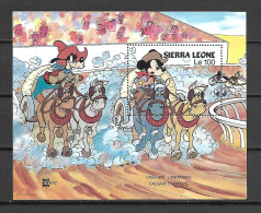 Disney Sierra Leone 1987 Canadian Landmarks Calgary Stampede MS MNH - Disney