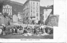 Cpa Côte D'Azur-LAVOIR à GRASSE-06-plein De Personnages-écrite Voyagée -dos Beige-utiliser Seulement Service Intérieur - Grasse