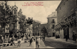 CPA Palma De Mallorca Balearen, Hotel Und Haupttheater - Altri & Non Classificati