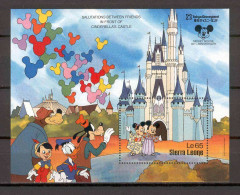 Disney Sierra Leone 1987 Salutations Between Friends MS MNH - Disney