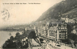 13064232 Territet Montreux Le Grand Hotel Et Hotel Des Alpes Montreux - Sonstige & Ohne Zuordnung