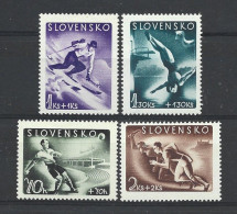 Slovensko 1944 Winter Sports Y.T. 108/111 ** - Unused Stamps