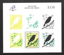 New Zealand 1989 MNH Philexfrance Souvenir Sheet - Neufs