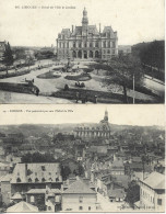 LOT DE 5 CPA LIMOGES - HOTEL DE VILLE - CATHEDRALE - - Limoges