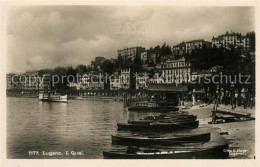 13063251 Lugano Lago Di Lugano Il Quai Lugano - Autres & Non Classés