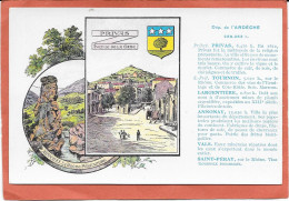 07 - Département De L'ARDECHE - Illustration - Pub Pastilles VALDA - Autres & Non Classés