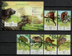 Cuba 2016 / Mammals Rodents MNH Mamíferos Roedores Jutías Säugetiere / Cu21624  C6-24 - Nager