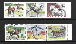 Sweden 1990 MNH World Equestrian Games, Stockholm Sg 1515/20 - Neufs