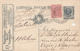 2217 - REGNO - Intero Postale Pubblicitario " WATERMANS " Da Cent.15 Ardesia Del 1921 Da Ospedaletto D'Alpinolo A Milano - Pubblicitari