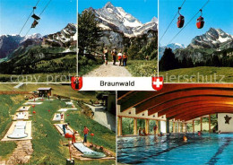 13060173 Braunwald GL Gondelbahn Wandern Minigolf Hallenbad Braunwald GL - Autres & Non Classés