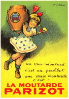 CPM-Affiche Publicité  Illustrateur POULBOT - Moutarde  PARIZOT, Dijon * TBE - Reclame