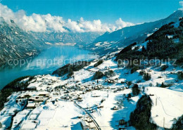 13055908 Filzbach Fliegeraufnahme Mit Walensee Filzbach - Sonstige & Ohne Zuordnung