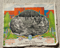 Olympic Games Stockholm 1912 - Shooting -  Original Old Program/ Review #5. Scarce But In Quit Bad Condition - Autres & Non Classés