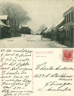 Denmark, LØGSTØR, Bredgade In Winter (1909) Postcard - Dänemark