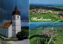 13050624 Montfaucon Franches-Montagnes Kirche Fliegeraufnahmen Les Sairains - Sonstige & Ohne Zuordnung