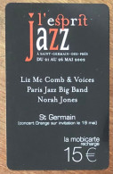 JAZZ MOBICARTE SPÉCIMEN MBC MOBI GSM SCHEDA TARJETA PHONE CARD PREPAID PREPAYÉE CALLING CARD CARTE TELECARTE - Cellphone Cards (refills)