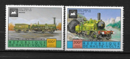 PA - 1975 - N°184 à 185**MNH - Locomotives Anciennes - Haute-Volta (1958-1984)