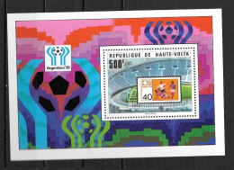 BF - 1978 - N° 9**MNH - Coupe Du Monde De Football En Argentine - Alto Volta (1958-1984)