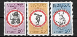 1963 - N° 110 à 112**MNH - Jeux Sportifs à Dakar - Obervolta (1958-1984)