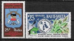 1961 - N° 94 + 96**MNH - Indépendance - Journée De La Météorologie - Opper-Volta (1958-1984)