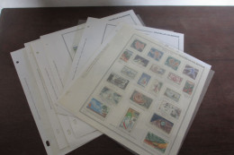 LOT Nelle CALEDONIE ANNEES 60 POSTE ET POSTE AERIENNE SUR 6 PAGES D'ALBUM NEUF* COTE 580 EUROS  VOIR SCANS - Ungebraucht