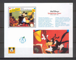 Disney St Vincent 1992 Symphony Hour MS #1 MNH - Disney