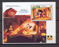 Disney St Vincent 1992 Thru The Mirror MS MNH - Disney