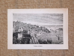 Veduta Di Malta Stampa Del 1896 - Before 1900