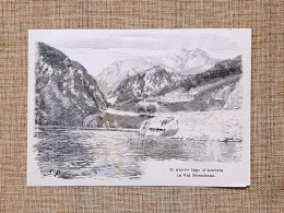 Veduta Del Nuovo Lago D'Ambria Nel 1896 Val Brembana - Avant 1900