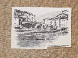 Veduta Di San Giovanni Bianco Nel 1896 Val Brembana - Antes 1900