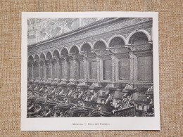 Il Coro Del Duomo Di Messina Nel 1896 Sicilia - Antes 1900